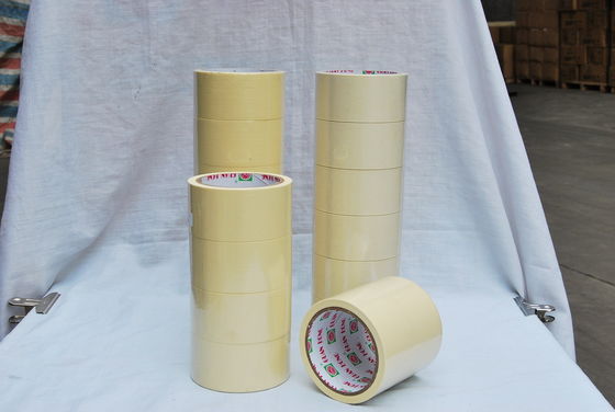 चीन 50mm क्रेप कागज मास्किंग टेप रंग का, एकल विलायक रबर आधारित टेप पक्षीय आपूर्तिकर्ता